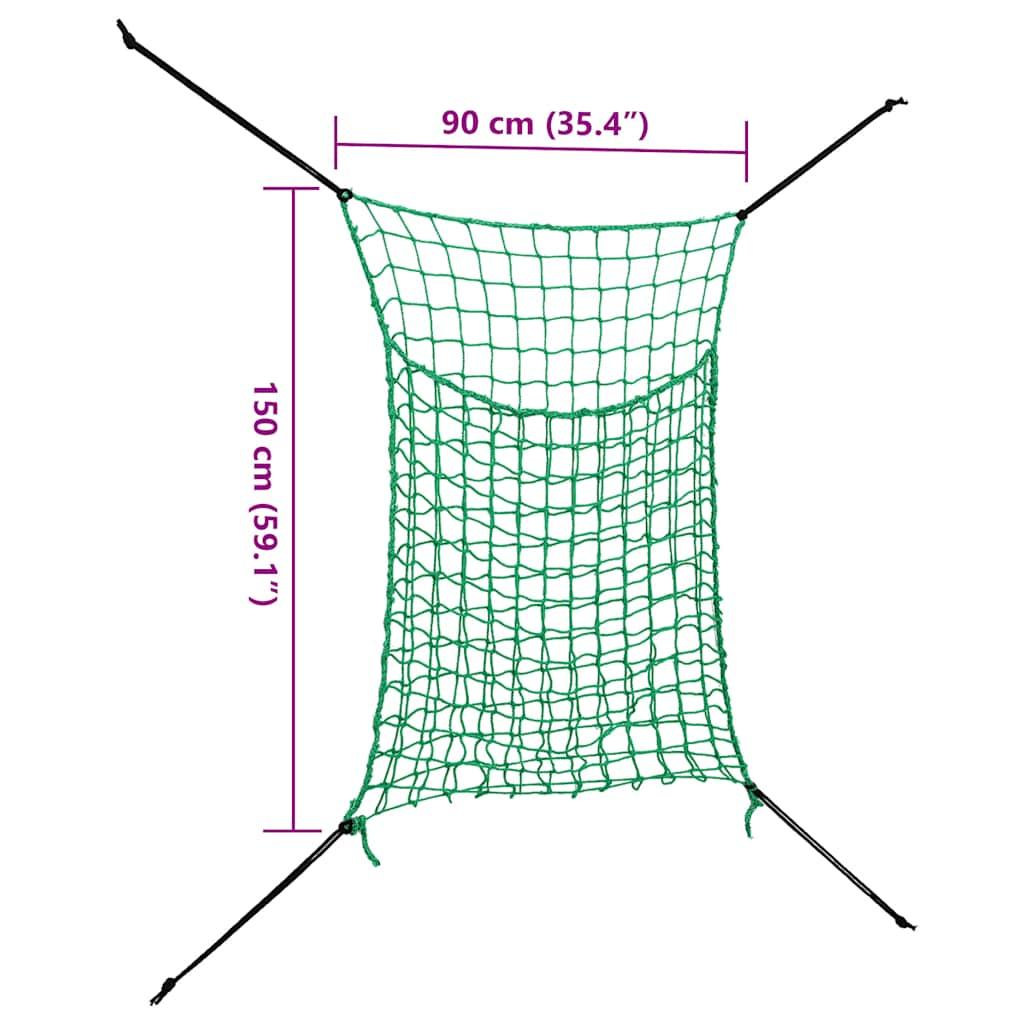 Hay Nets 2 pcs Rectangular 0.9x1.5 m PP