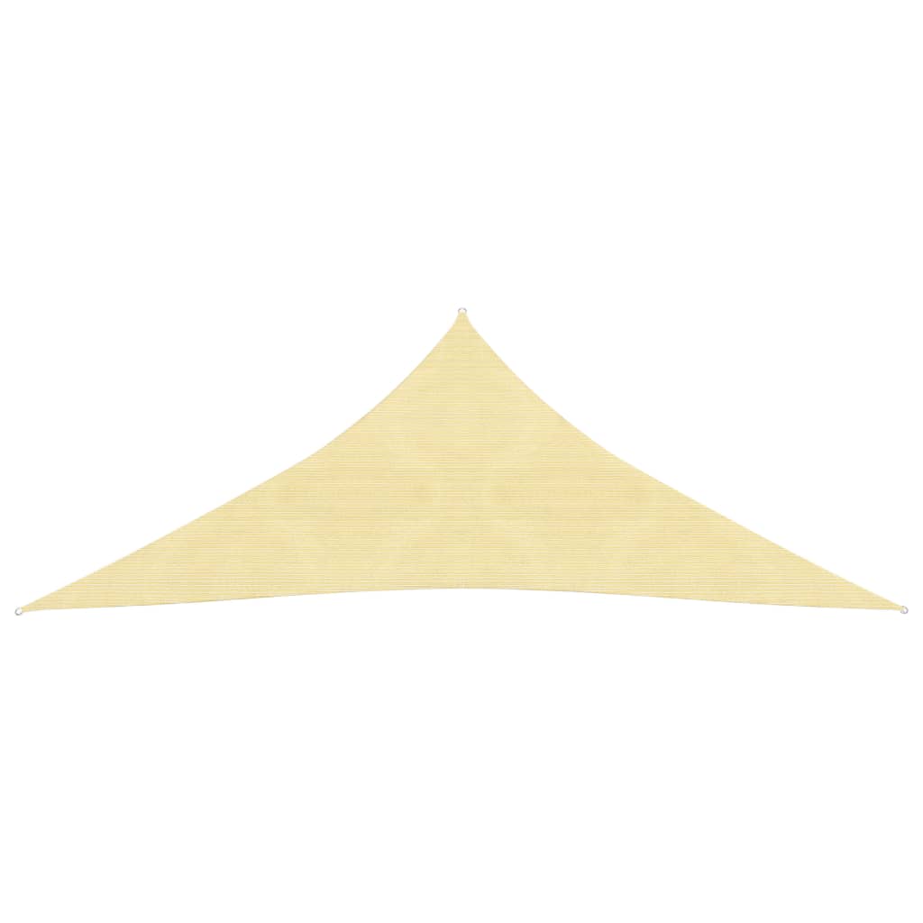 Sunshade Sail HDPE Triangular 3.6x3.6x3.6 m Beige