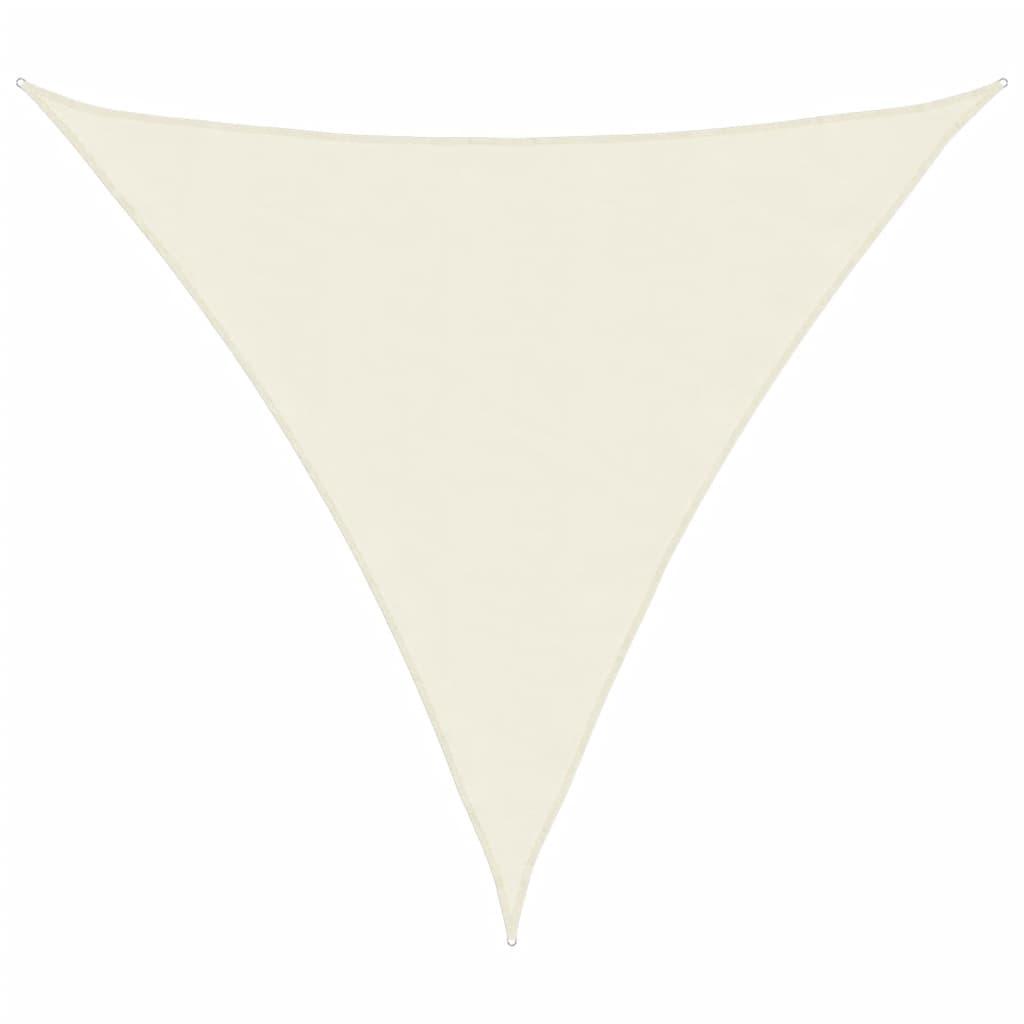 Sunshade Sail Oxford Fabric Triangular 5x5x5 m Cream