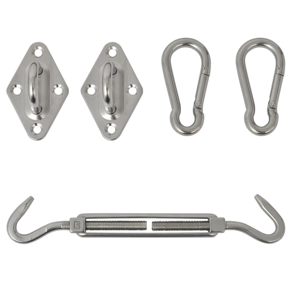 Five Piece Sunshade Sail Mounting Kit Stainless Steel