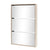 Shoe Cabinet 3-Layer Mirror Oak 63x17x102.5 cm