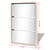 Shoe Cabinet 3-Layer Mirror Oak 63x17x102.5 cm
