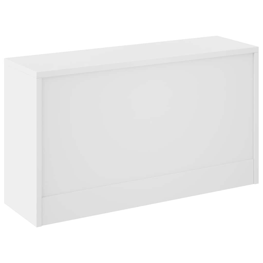 Shoe Storage Bench White 80x24x45 cm