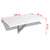 Folding Wall Table White 100x60 cm