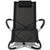 Outdoor Geometrical Sun Lounger Steel Black and Grey