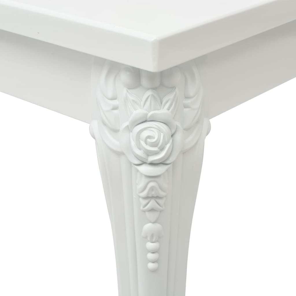 Coffee Table 115x65x42 cm High Gloss White