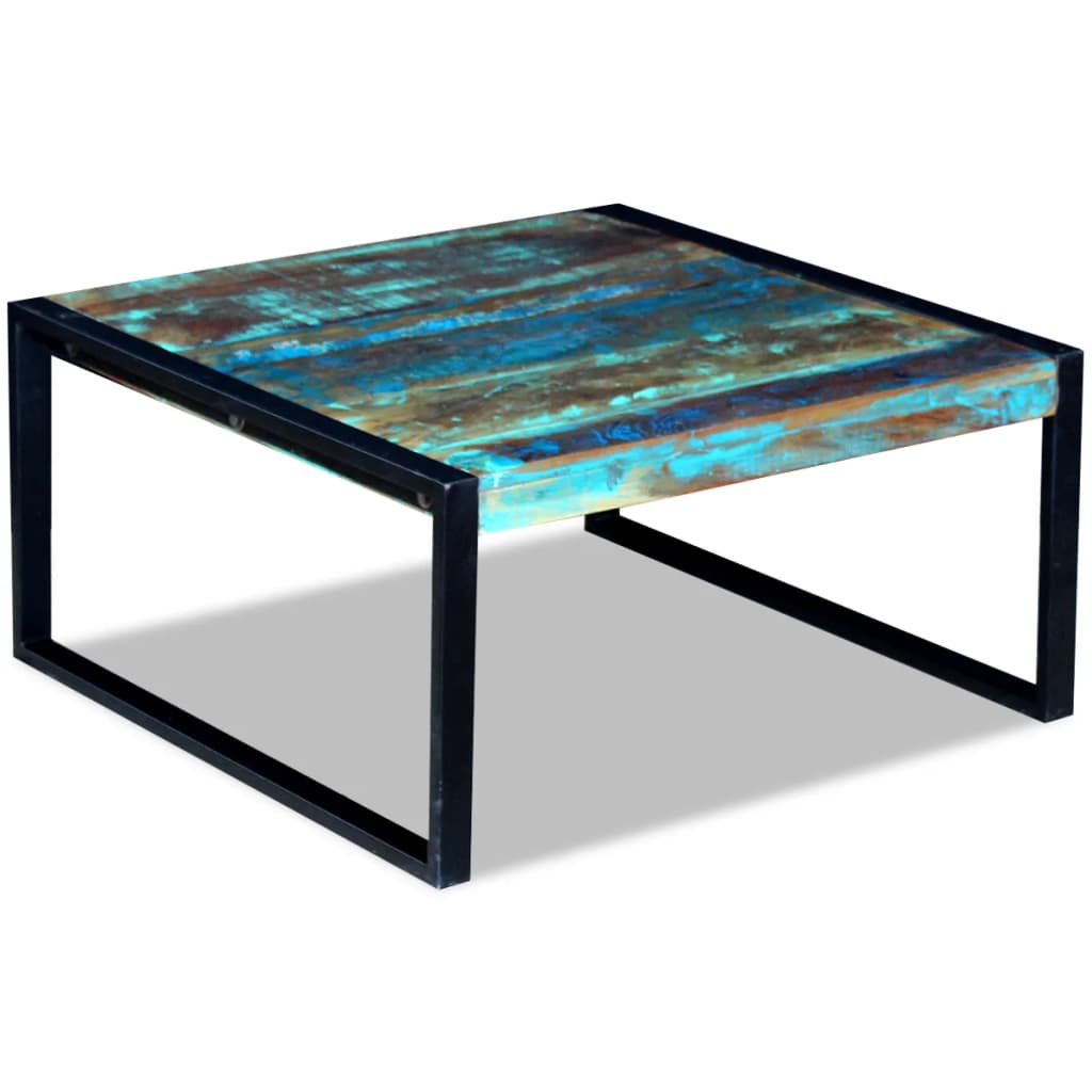 Coffee Table Solid Reclaimed Wood 80x80x40 cm