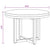 Coffee Table Teak Resin 60 cm