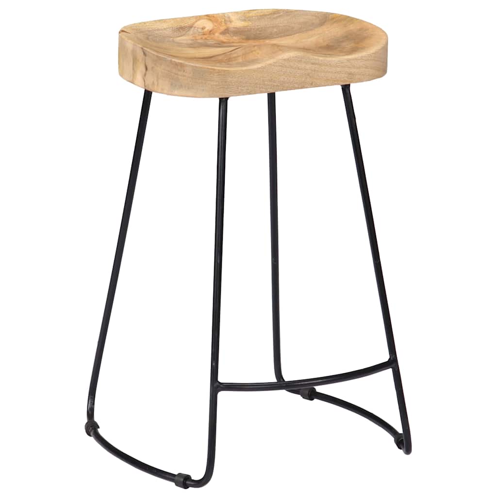 Gavin Bar Stools 2 pcs Solid Mango Wood