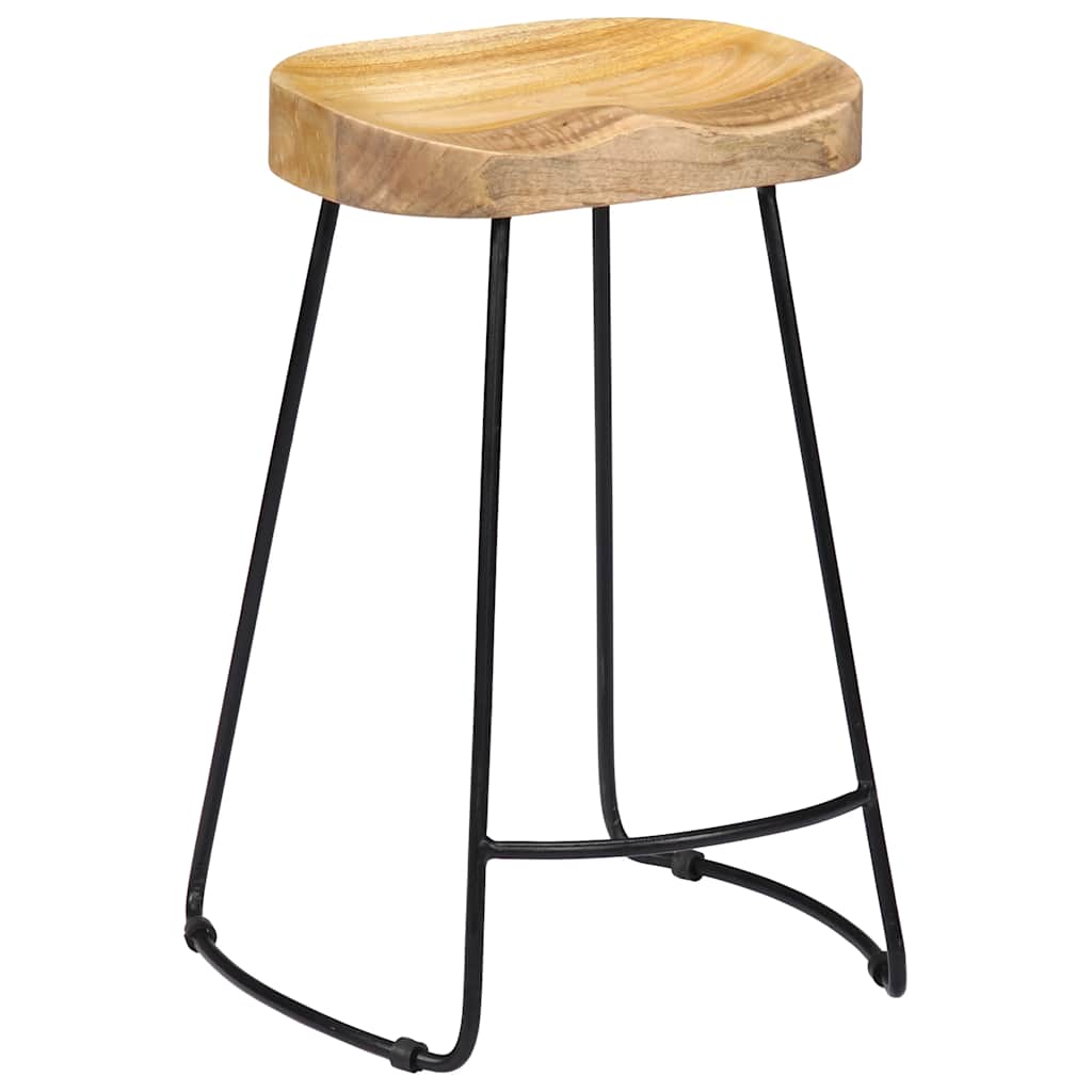 Gavin Bar Stools 2 pcs Solid Mango Wood