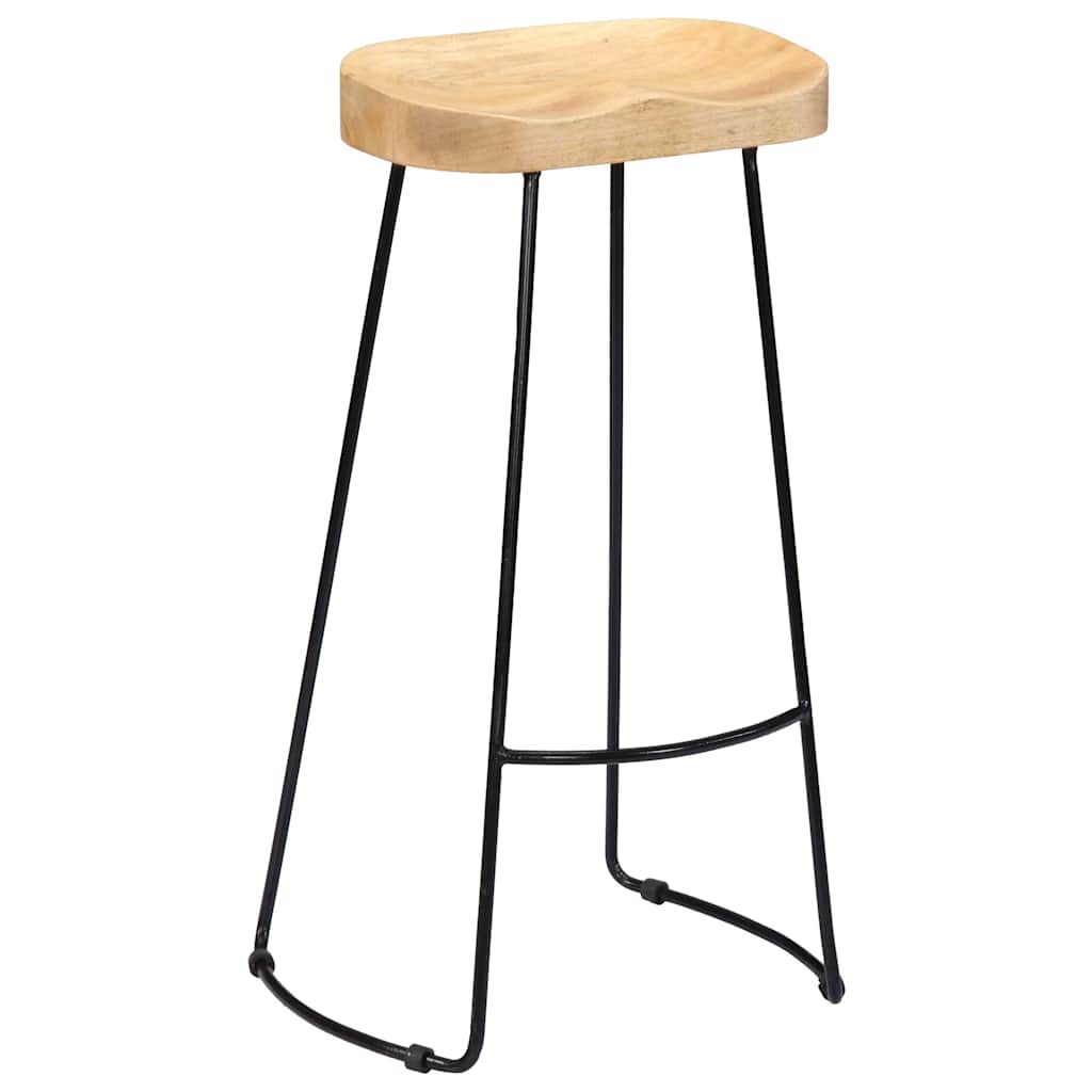 Gavin Bar Stools 2 pcs Solid Mango Wood