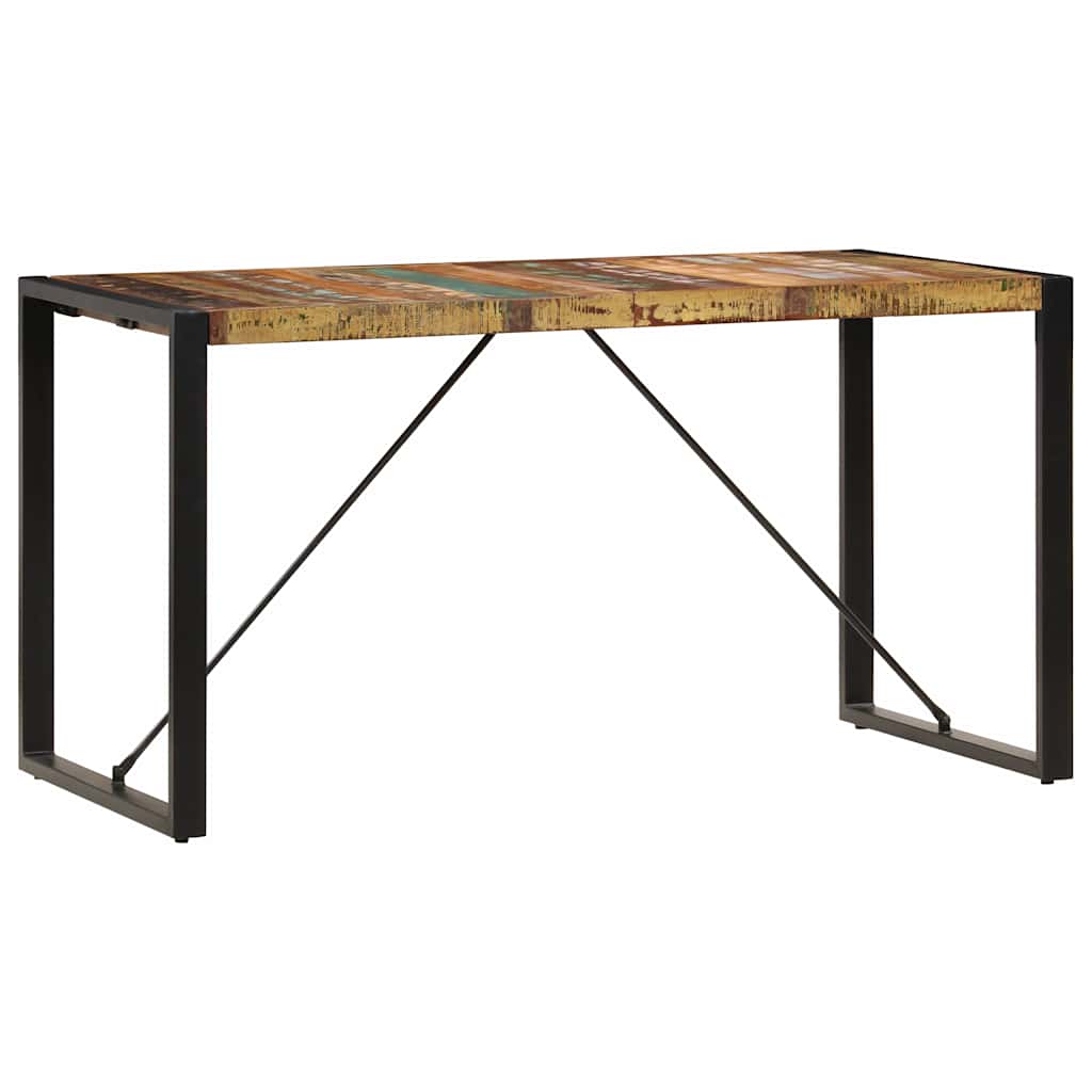 Dining Table 140x70x75 cm Solid Reclaimed Wood
