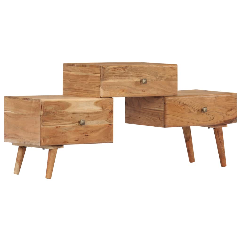TV Cabinet 108x30x49 cm Solid Acacia Wood