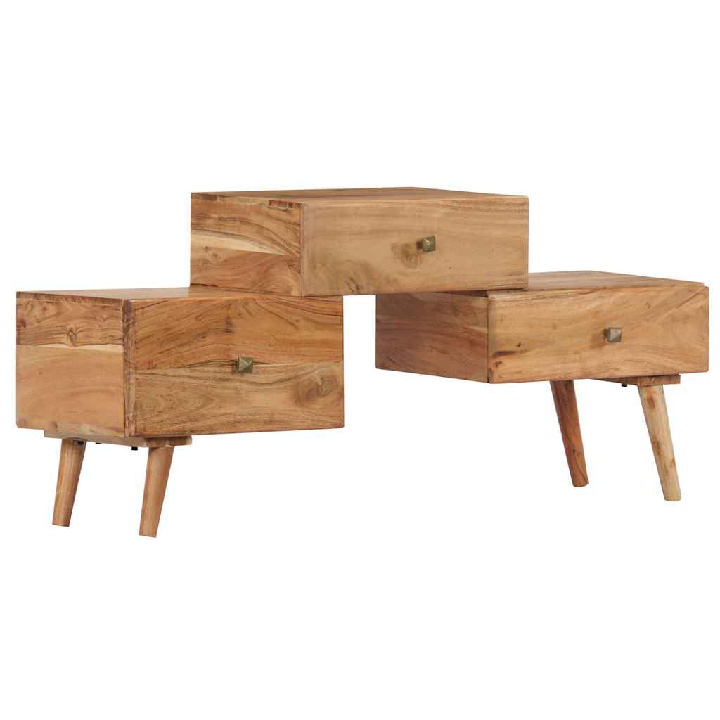 TV Cabinet 108x30x49 cm Solid Acacia Wood