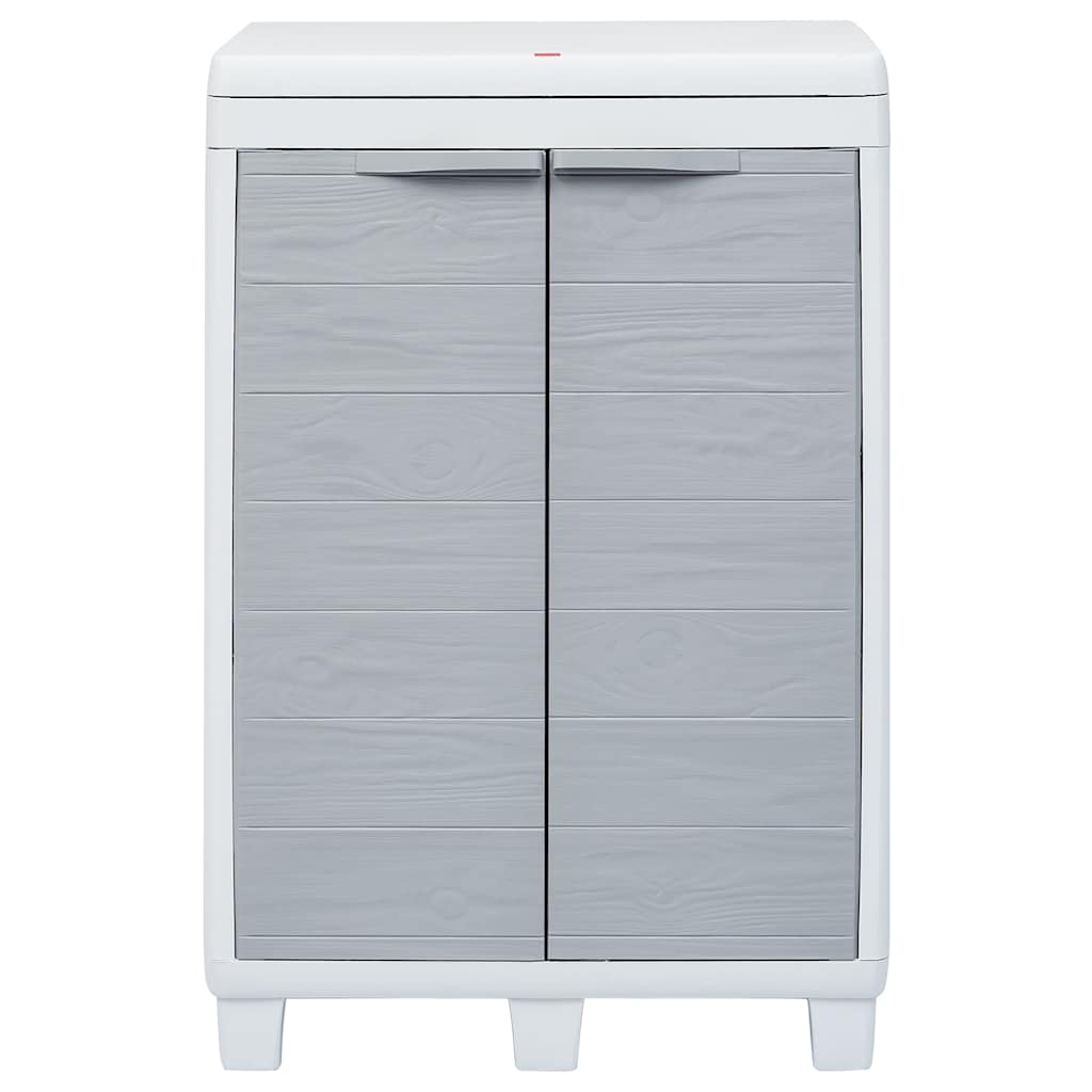 Garden Dustbin with 3 Bags Light Grey 65x38x102 cm