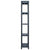 Storage Shelf Rack Black 125 kg 60x30x180 cm Plastic