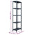 Storage Shelf Rack Black 125 kg 60x30x180 cm Plastic
