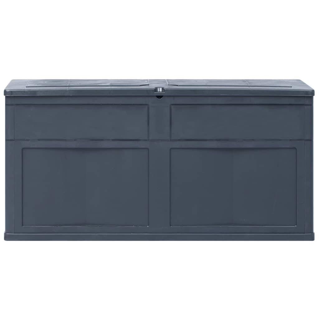 Garden Storage Box 320 L Black