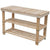 2-in-1 Shoe Rack with Bench Top 2 pcs Solid Wood