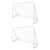 Football Goal Nets Steel 2 pcs 240x90x150 cm