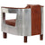 Aviator Armchair Brown Real Leather