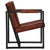 Armchair Brown Real Leather