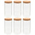 Storage Glass Jars with Cork Lid 6 pcs 1100 ml