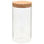 Storage Glass Jars with Cork Lid 6 pcs 1100 ml