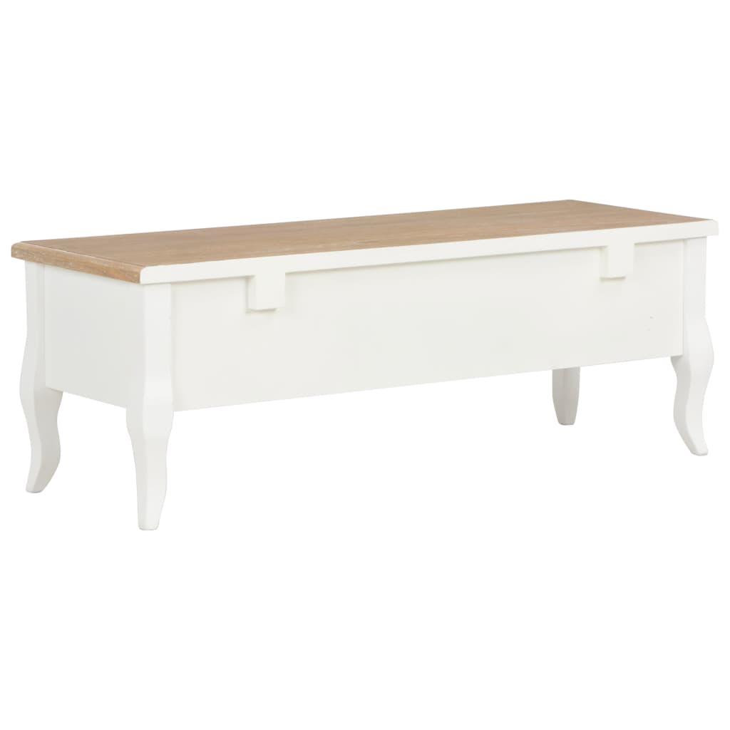 TV Cabinet White 100x35x35 cm Wood