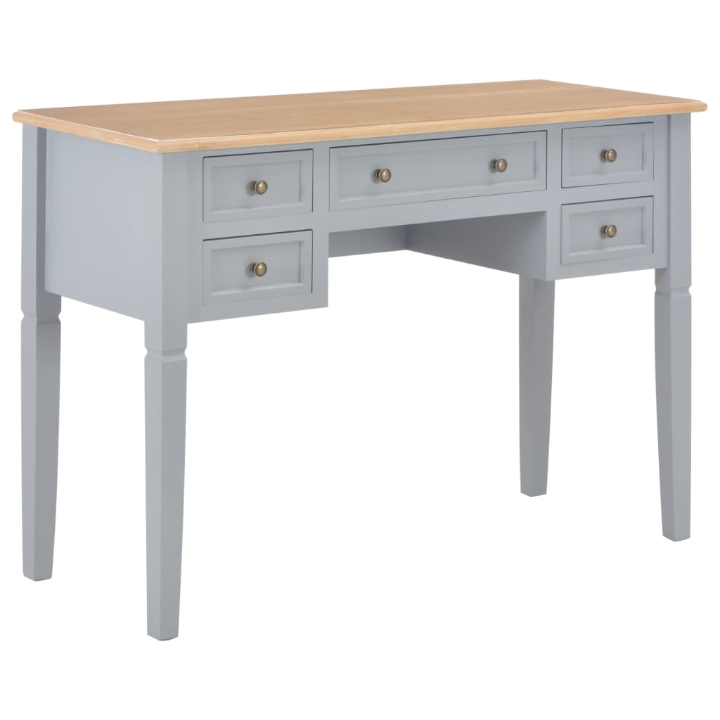 Writing Desk Grey 109.5x45x77.5 cm Wood