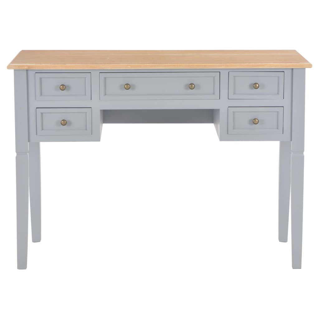 Writing Desk Grey 109.5x45x77.5 cm Wood