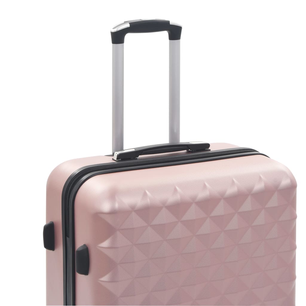 Hardcase Trolley Set 3 pcs Rose Gold ABS