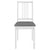 Dining Chairs with Cushions 4 pcs White Solid Wood