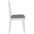 Dining Chairs with Cushions 4 pcs White Solid Wood