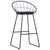 Bar Chairs 2 pcs Black Faux Leather