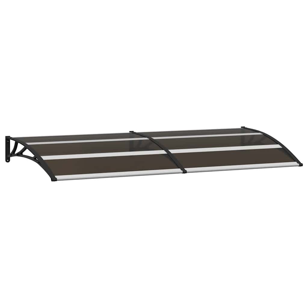 Door Canopy Black 200x75 cm PC