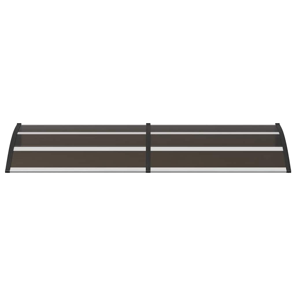 Door Canopy Black 200x75 cm PC