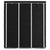 Wardrobe with Compartments and Rods Black 150x45x175 cm Fabric