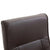 Swivel TV Armchair Brown Faux Leather