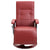 Massage Chair Wine Red Faux Leather