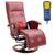 Massage Chair Wine Red Faux Leather