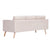 3-Seater Sofa Fabric Cream