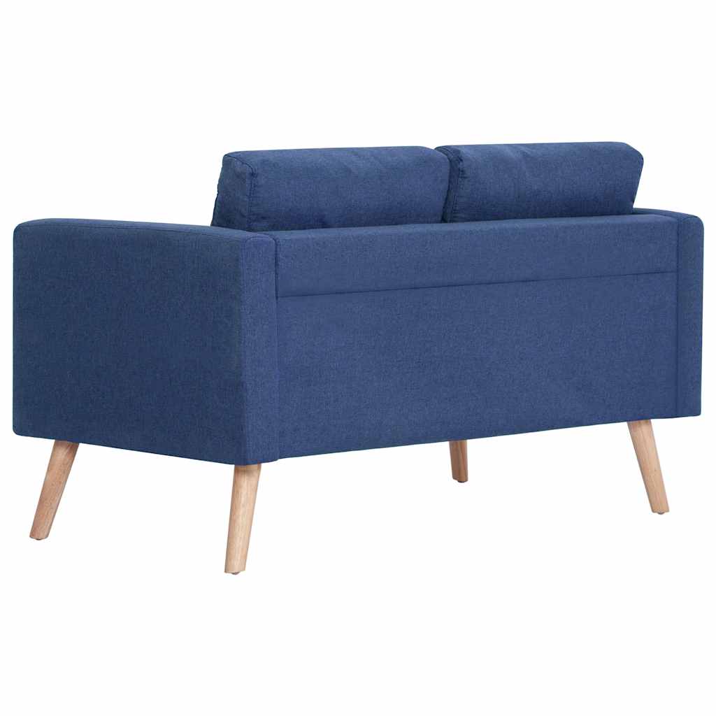 2-Seater Sofa Fabric Blue