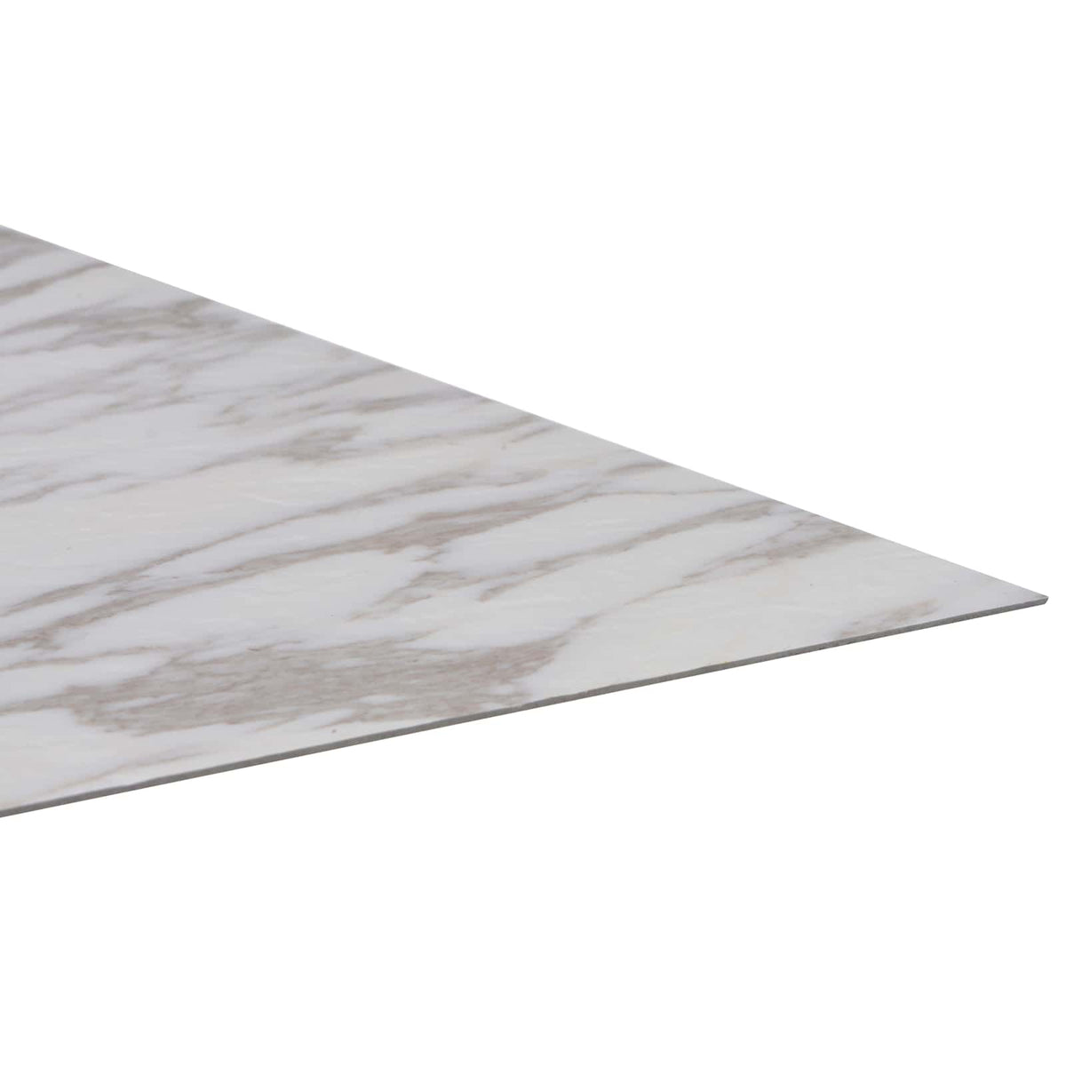 Flooring Planks 5.11 m² 55 pcs PVC White Marble