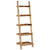 Ladder Shelf Brown 75x37x205 cm Solid Mango Wood