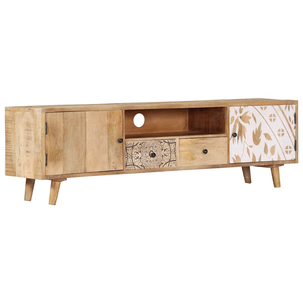 TV Cabinet 140x30x40 cm Solid Mango Wood