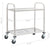 2-Tier Kitchen Trolley 95x45x83.5 cm Stainless Steel