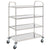 4-Tier Kitchen Trolley 107x55x125 cm Stainless Steel