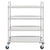 4-Tier Kitchen Trolley 107x55x125 cm Stainless Steel