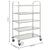 5-Tier Kitchen Trolley 107x55x147 cm Stainless Steel